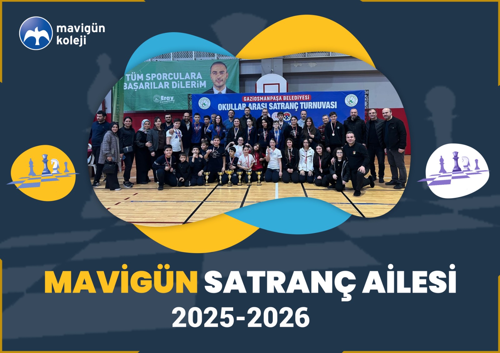 SATRANÇ TURNUVASINDA ŞAMPİYON MAVİGÜN
